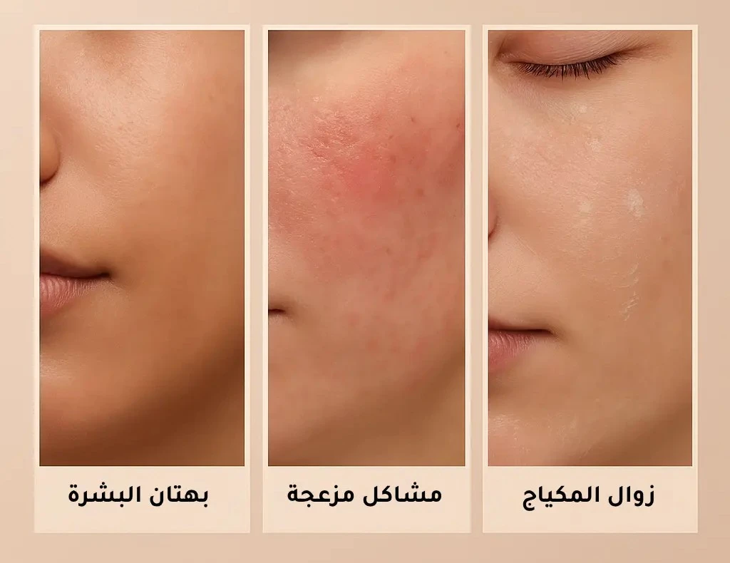 مشاكل المكياج وبهتان البشرة